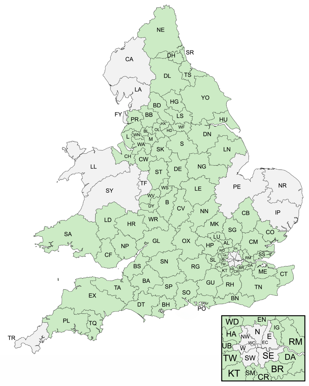 Anglo doorstep collections service area.